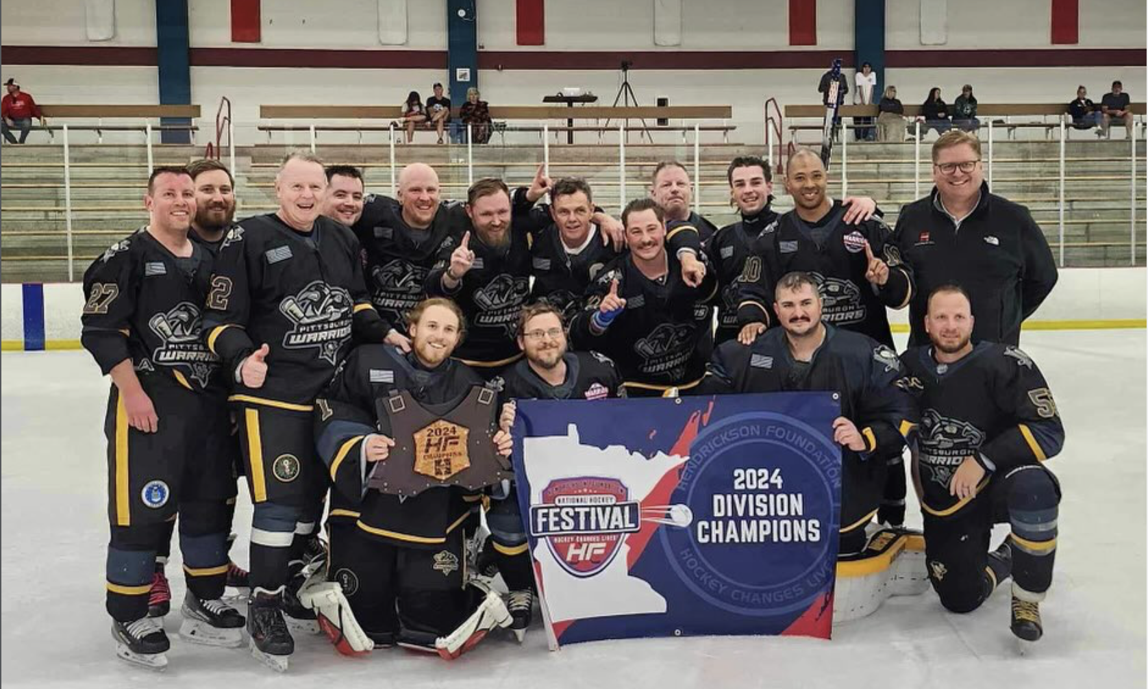 Hendrickson Hockey Festival Division Champions team photo